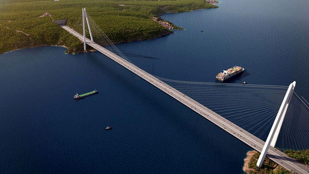 İstanbul'a yapılacak olan 3. Boğaz Köprüsü 