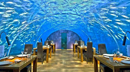 Ithaa Undersea Restaurant, Rangali Adası, Maldiv Adaları