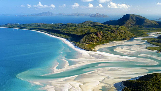 Whitehaven Beach-Whitsunday Adaları, Avustralya