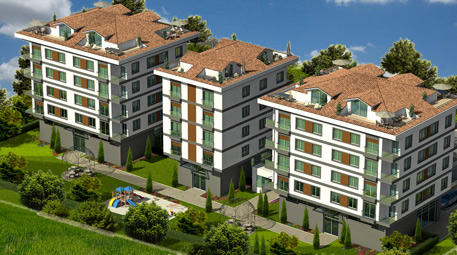 üç bloğundan kuşbakışı görünümü