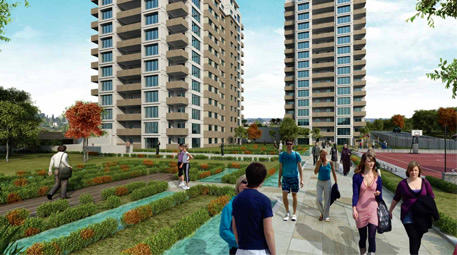 deryapark site içi görünümü