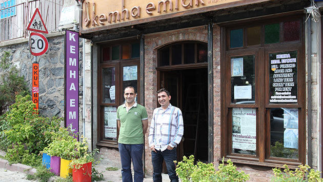 Kemha Restorasyon’un ortakları Hakim Obcesoy ve İrfan Pulcu