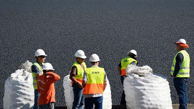 Los Angeles Sylmar Barajı’na 96 milyon plastik top bırakıldı