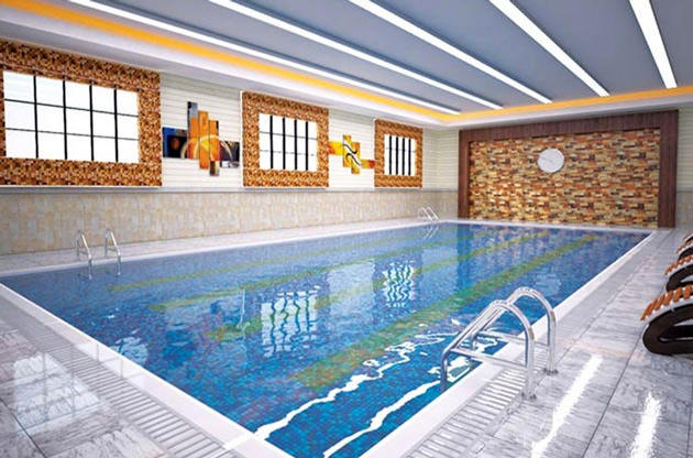 bağcılar luxera residencetaki yüzme havuzu