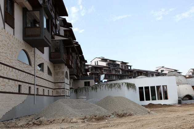 bolu narven tatil köyü projesinin inşaatı