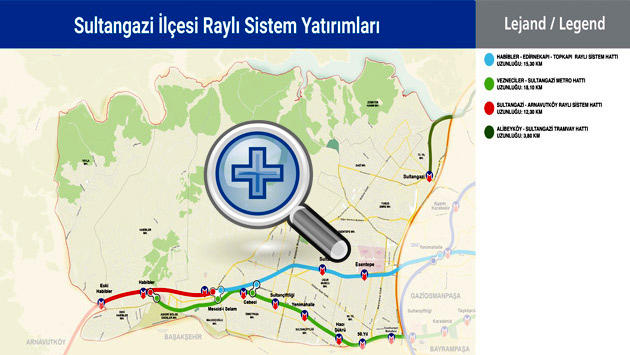 sultangazi metro haritası