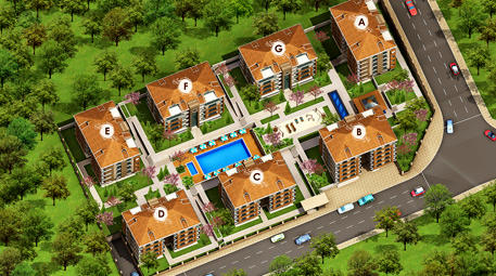 Vadi Park Konakları beykent vaziyet planı