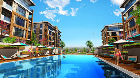 Vadi Park Konakları yüzme havuzu