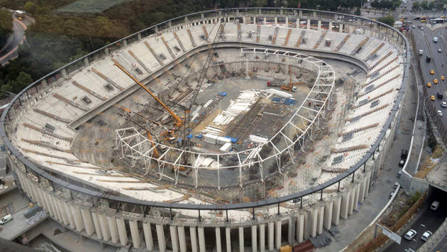 vodafone arena stadyumu inşaatı