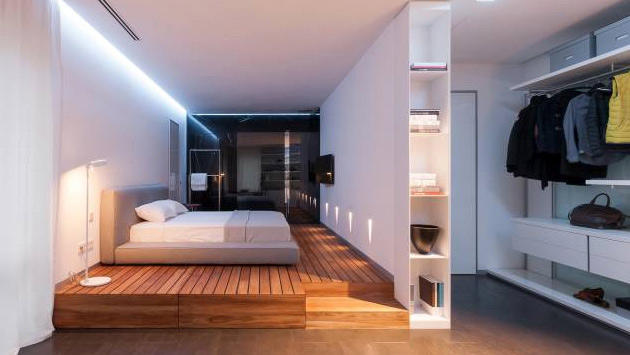 yatak ve oturma odası