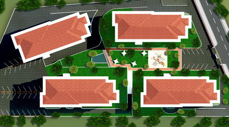 yayatoria projesinin havadan görünümü