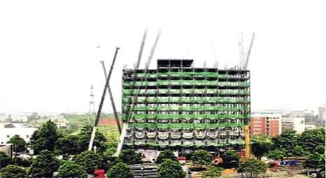 15 katlı inşaat 6 günde bitti!