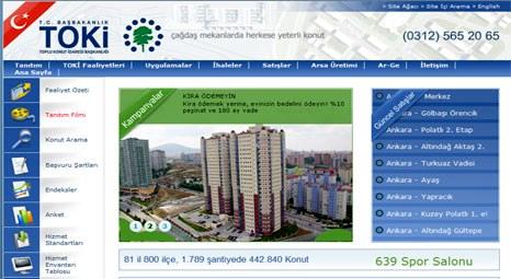 TOKİ'nin www.toki.gov.tr sitesi en çok tıklanan oldu