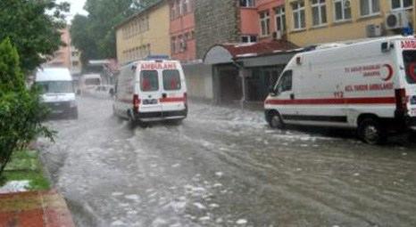 TOKİ’nin Sakarya hastanesini açılmadan sel bastı!