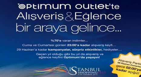 Optimum Outlet İstanbul Shopping Fest’e 9 Haziran’da ev sahipliği yapacak!