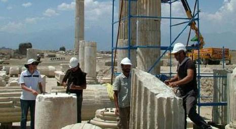Denizli Laodikya Antik Kenti'nde yapılan kazı sırasında Athena Tapınağı ortaya çıktı!