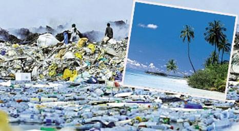 Maldivler çöplük oluyor!