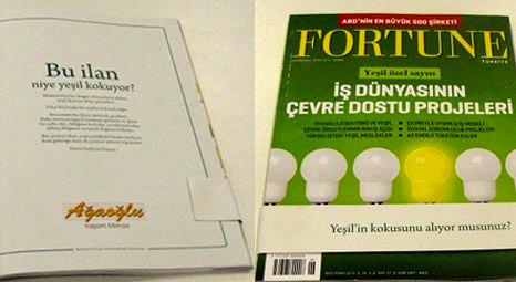 Ağaoğlu, Fortune Dergisi’ne çam kokulu reklam verdi!