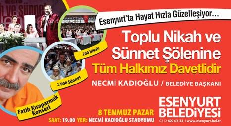 Esenyurt Belediyesi toplu nikâh ve sünnet düğünleri için hazırlıklarını tamamladı!