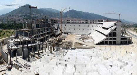 Bursaspor’un yeni stadında kaba inşaatın bitmesine az kaldı!
