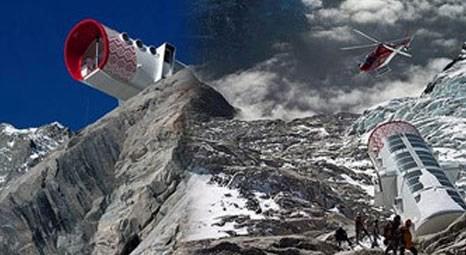 İtalya'daki Mont Blanc Dağı'nda boru şeklinde otel inşa edildi!