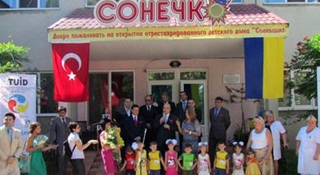 Ukrayna Solnisko Kimsesizler Yurdu'nu Türk işadamları onardı!