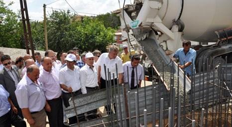 Çatalca Akalan Köyü'nde yıkılan caminin yerine yenisinin temeli atıldı!