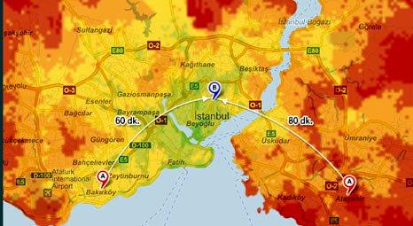 Yandex İstanbul trafiğinin stres haritasını çıkardı!