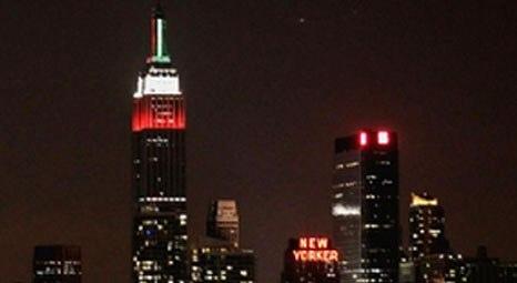 New York Empire State Building, Türk Bayrağı’nın renklerine büründü!