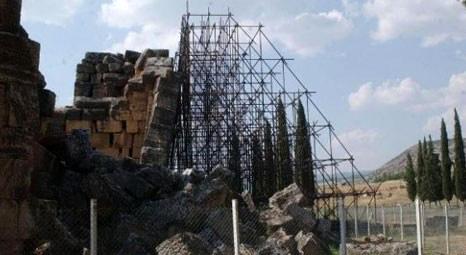 Pamukkale'deki Hamam Bazilika'nın restorasyonu gecikti!
