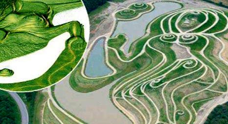 İngiltere Northumberland’daki tarladan kadın figürü oluşturuldu!