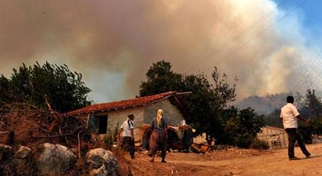 Alanya'daki Bayır Köyü orman yangınından korunmak için boşaltıldı!