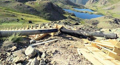 Erzurum İspir’de Yedigöller’e yapılan cennet merdivenlerini köylüler yıktı!