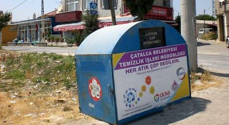 Çatalca Belediyesi çöp konteyner saklama kabini sayısını artırıyor!