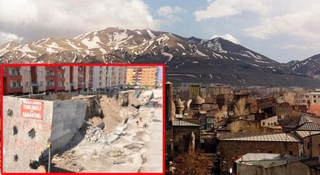 Erzurum'da 6 yıl çivi çakılmayan AVM, sonunda çöktü!
