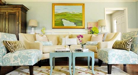 Oturma odası dekorasyonunda tasarım yaparken simetriye dikkat!