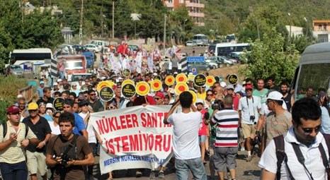 Mersin Silifke’de Akkuyu Nükleer Santrali’ne karşı yürüyüş yapıldı!