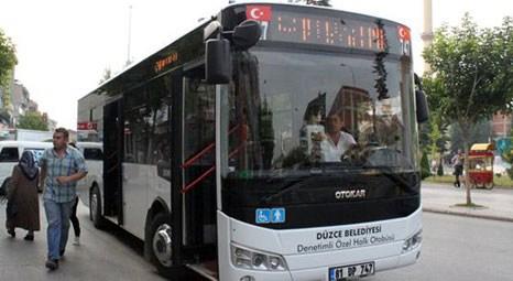 Düzce Belediyesi'nden 10 yıllığına kiralık 30 halk otobüsü hattı! 