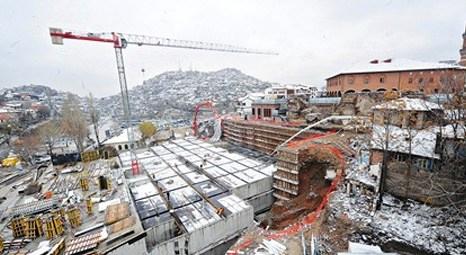 Ankara Hacı Bayram bölgesinde yerin altına 560 araç kapasiteli otopark inşa ediliyor!