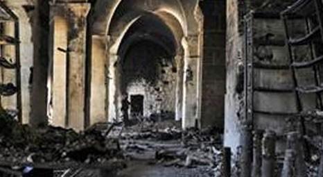 Suriye'de tarihi Halep Çarşısı yanarak kül oldu! Humus Kalesi zarar gördü!