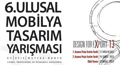 6. Ulusal Mobilya Tasarım Yarışması 16 Mart'ta yapılacak!