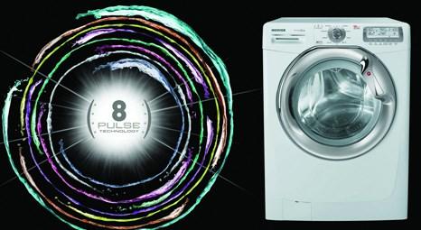 Hoover 8 Pulse teknolojisi ise renkli ve beyaz çamaşırları bir arada yıkıyor!