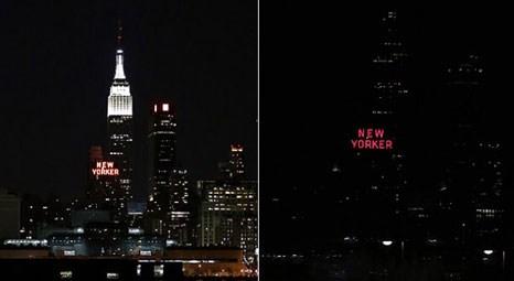 New York'un simgesi Empire State'in ışıkları da kapatıldı!