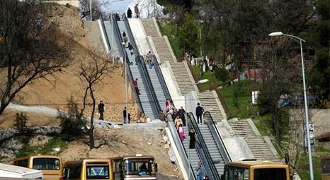 Karabük Belediyesi şehrin yüksek kesimlerine yürüyen merdiven yapıyor!
