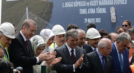 Abdullah Gül 3. Boğaz Köprüsü'nün temelini attı!