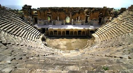 Pamukkale Hierapolis Antik Kenti'ndeki 1800 yıllık tiyatro yenilendi!