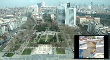 Taksim Gezi Parkı olaylarında tarihi vazo kayboldu!