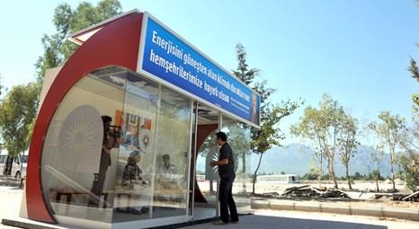 Antalya’da klimalı duraklar otobüs beklemeyi kolaylaştırıyor!