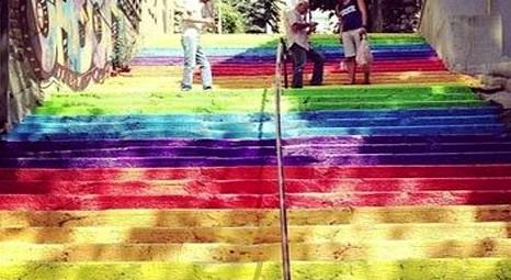 Zonguldak Kadırga’daki merdivenler rengarenk oldu!