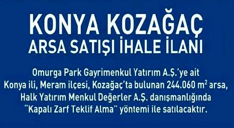 Halk Yatırım Omurga Park Gayrimenkul’ün Konya’daki arsasını satışa çıkardı!